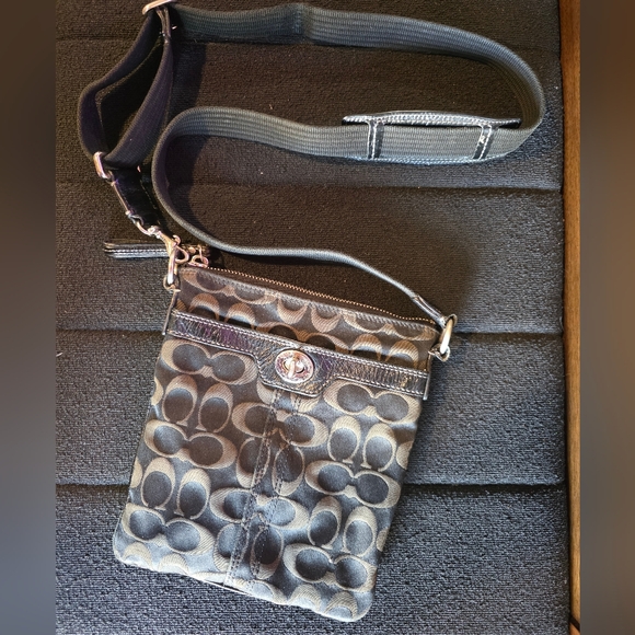 Coach Handbags - COACH Signature Canvas Crossbody with Turnlock